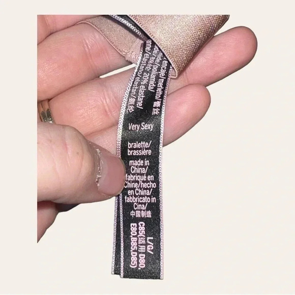 Victoria's Secret Very Sexy Lace Bralette High Neck Gold Size large - Picture 9 of 10